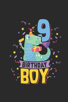 9 Birthday Boy: Graph Paper Notebook (6 x 9 - 120 pages) Birthday Themed Notebook for Daily Journal, Diary, and Gift