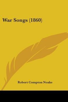 Paperback War Songs (1860) Book