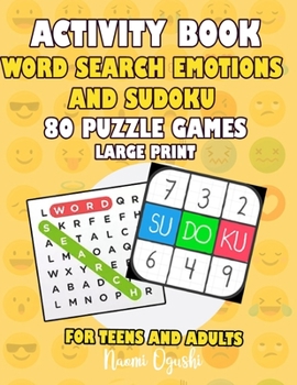Paperback Activity Book Word Search and Sudoku Lovers 80 Puzzle Games Large Print Teens and Adults: English Version Word Search and Sudoku Lets Play Book