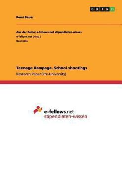 Paperback Teenage Rampage. School shootings Book
