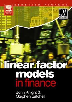 Hardcover Linear Factor Models in Finance Book