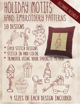 Paperback Holiday Motifs Hand Embroidery Patterns Book