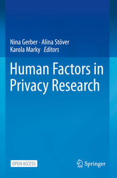 Paperback Human Factors in Privacy Research Book