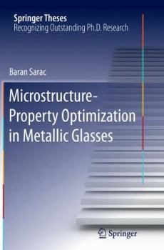 Paperback Microstructure-Property Optimization in Metallic Glasses Book