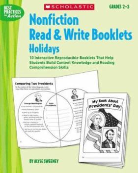 Paperback Nonfiction Read & Write Booklets: Holidays: Grades 2-3 Book