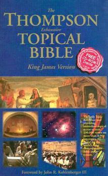 Hardcover Thompson Exhaustive Topical Bible Book