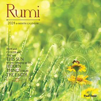 Calendar Poetry of Rumi 2024 Square Brush Dance Book