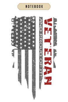 Notebook: American flag veteran Notebook|6x9(100 pages)Blank Lined Paperback Journal For Student, kids, women, girls, boys, men, birthday gifts|Veterans day gifts notebook