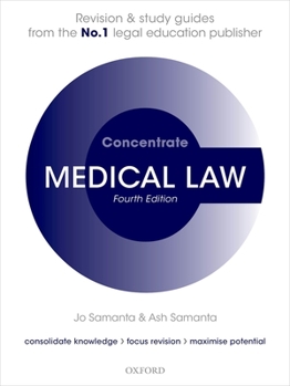 Paperback Medical Law Concentrate: Law Revision and Study Guide Book