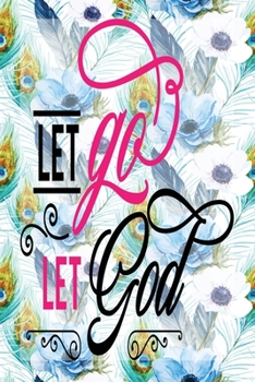 Paperback My Sermon Notes Journal: Let Go Let God - 100 Days to Record, Remember, and Reflect - Scripture Notebook - Prayer Requests - Blue Peacock Feath Book