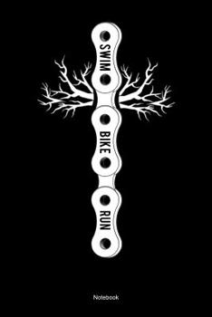 Paperback Swim Bike Run Notebook: Gift For Triathlete( 120 Pages Dot Grid 6x9) Book