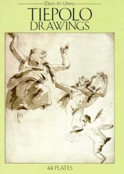 Paperback Tiepolo Drawings: 44 Plates Book