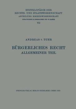 Paperback Bürgerliches Recht Allgemeiner Teil [German] Book