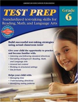 Paperback AEP Test Prep, Grade 6 Book