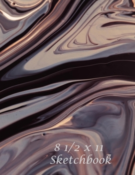 8 1/2 x 11 Sketchbook: 8.5 x 11 Notebook Without Lines for Drawing Sketch Writing Journal School Kids (Brown Cover)