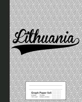 Paperback Graph Paper 5x5: LITHUANIA Notebook Book