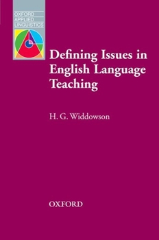 Paperback Defining Issues in English Language Teaching Book