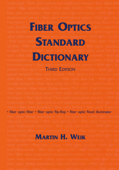 Hardcover Fiber Optics Standard Dictionary Book