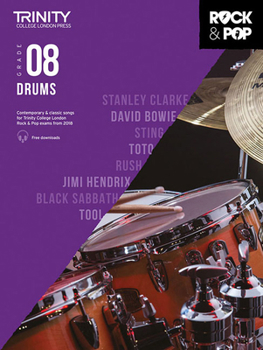 Paperback Trinity Rock & Pop 2018 Drums: Grade 8 Book