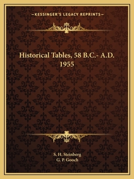 Paperback Historical Tables, 58 B.C.- A.D. 1955 Book