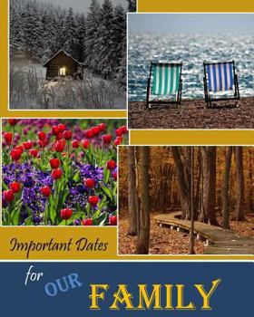 Paperback Important Dates for Our Family Book
