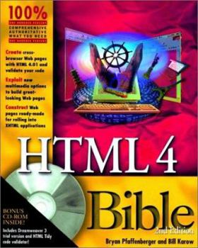 Paperback HTML 4 Bible [With CDROM] Book