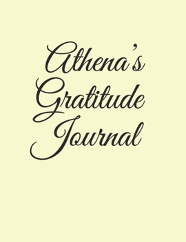 Paperback Athena's Gratitude Journal: 2020 Daily Planner Plus Gratitude Journal For School Aged Kids -Kindergarten to College 8.5 x 11 Inches 365 pages To W Book