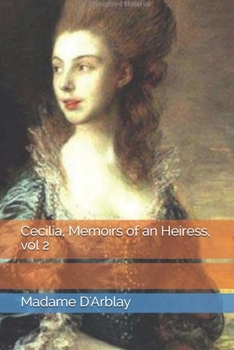 Paperback Cecilia, Memoirs of an Heiress, vol 2 Book