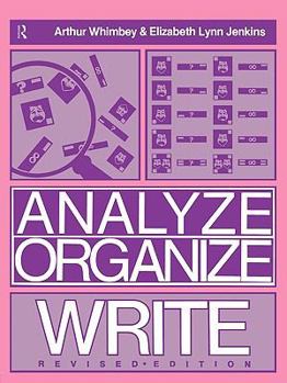 Paperback Analyze Organize Write Revised Ed. Book