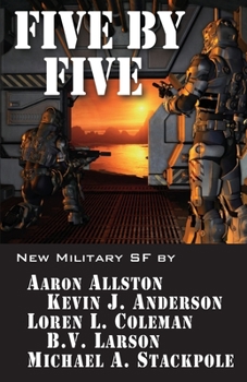 Paperback Five by Five: Five short novels by five masters of military science fiction Book