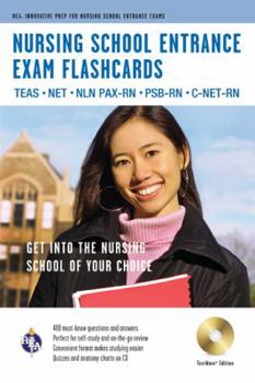 Paperback Nursing School Entrance Exams (Teas) Flashcard Book + Online Book