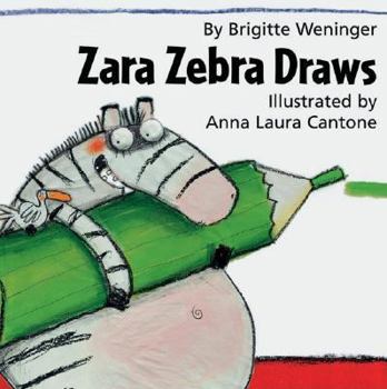 Hardcover Zara Zebra Draws Book