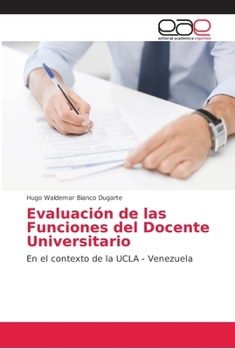 Paperback Evaluación de las Funciones del Docente Universitario [Spanish] Book