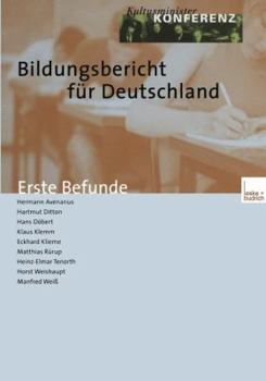 Paperback Bildungsbericht Für Deutschland: Erste Befunde [German] Book