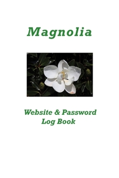 Paperback Magnolia Website & Password Logbook Book