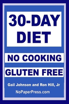 Paperback 30-Day Gluten-Free No-Cooking Diet Book