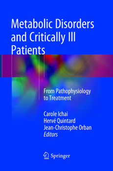 Paperback Metabolic Disorders and Critically Ill Patients: From Pathophysiology to Treatment Book