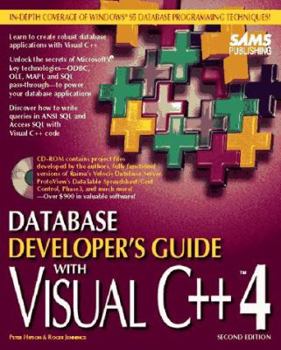 Paperback Database Developer's Guide with Visual C++ 4 Book