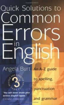 Paperback Quick Solutions to Common Errors in English Book