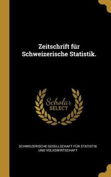 Hardcover Zeitschrift für Schweizerische Statistik. [German] Book