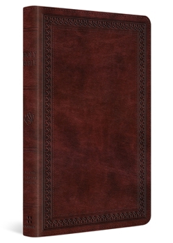 Imitation Leather ESV Thinline Bible, Red Letter (Trutone, Mahogany, Border Design) Book