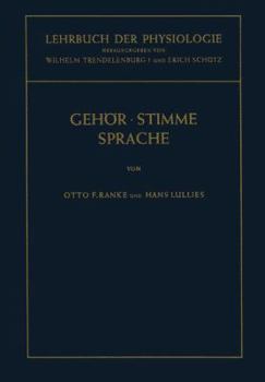 Paperback Lehrbuch Der Physiologie in Zusammenhängenden Einzeldarstellungen: Physiologie Des Gehörs. Physiologie Der Stimme Und Sprache [German] Book