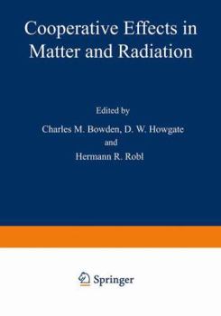 Hardcover Cooperative Effects in Matter and Radiation Book