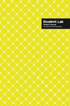 Paperback Student Lab Pocket Journal 6 x 9, 102 Sheets, Double Sided, Non Duplicate Quad Ruled Lines, (Yellow) Book