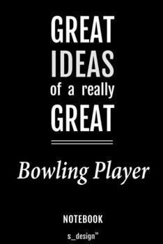 Paperback Notebook for Bowling Players / Bowling Player: awesome handy Note Book [120 blank lined ruled pages] Book