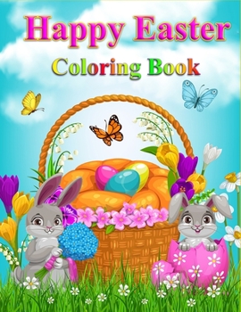 Paperback Happy Easter coloring book