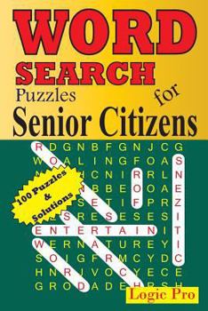 Paperback WORD SEARCH Puzzles for Senior Citizens [Large Print] Book