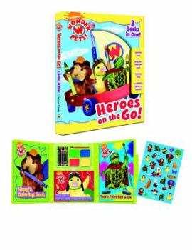 Paperback Heroes on the Go! (Tri-Fold Coloring Book) Book