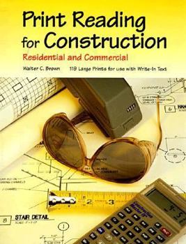 Paperback Print Reading for Construction [With Packet of 119 Commercial Prints] [Large Print] Book