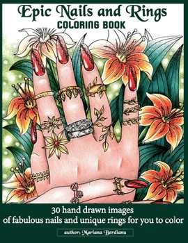 Paperback Epic Nails and Rings Coloring Book